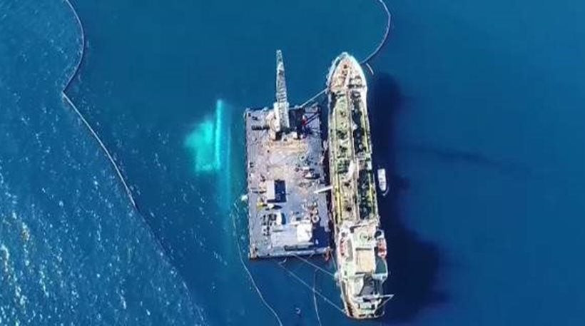 «Κόλλησε» στη Σκύρο το πλοίο που θα πήγαινε για απάντληση στο «Αγία Ζώνη»